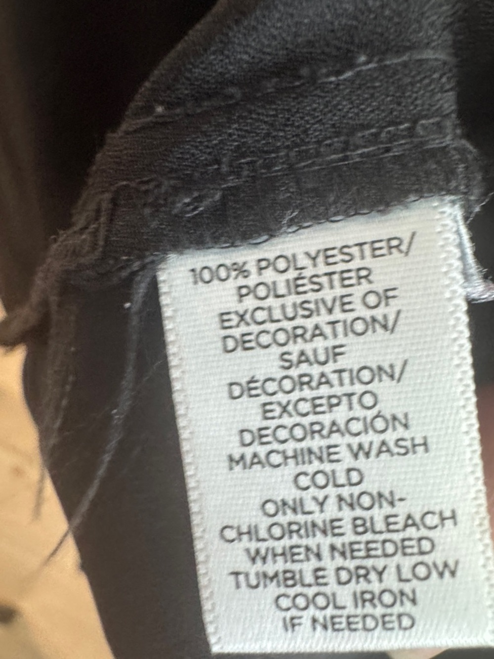 LOFT Black Crochet-Trim Long Sleeve Peasant Blouse - Size XL - Picture 6 of 6